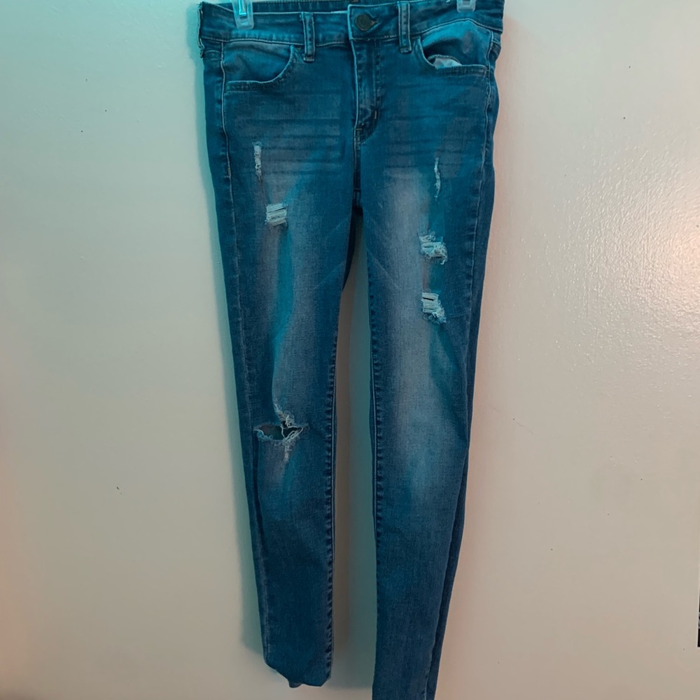 ripped skinny jegging/jeans